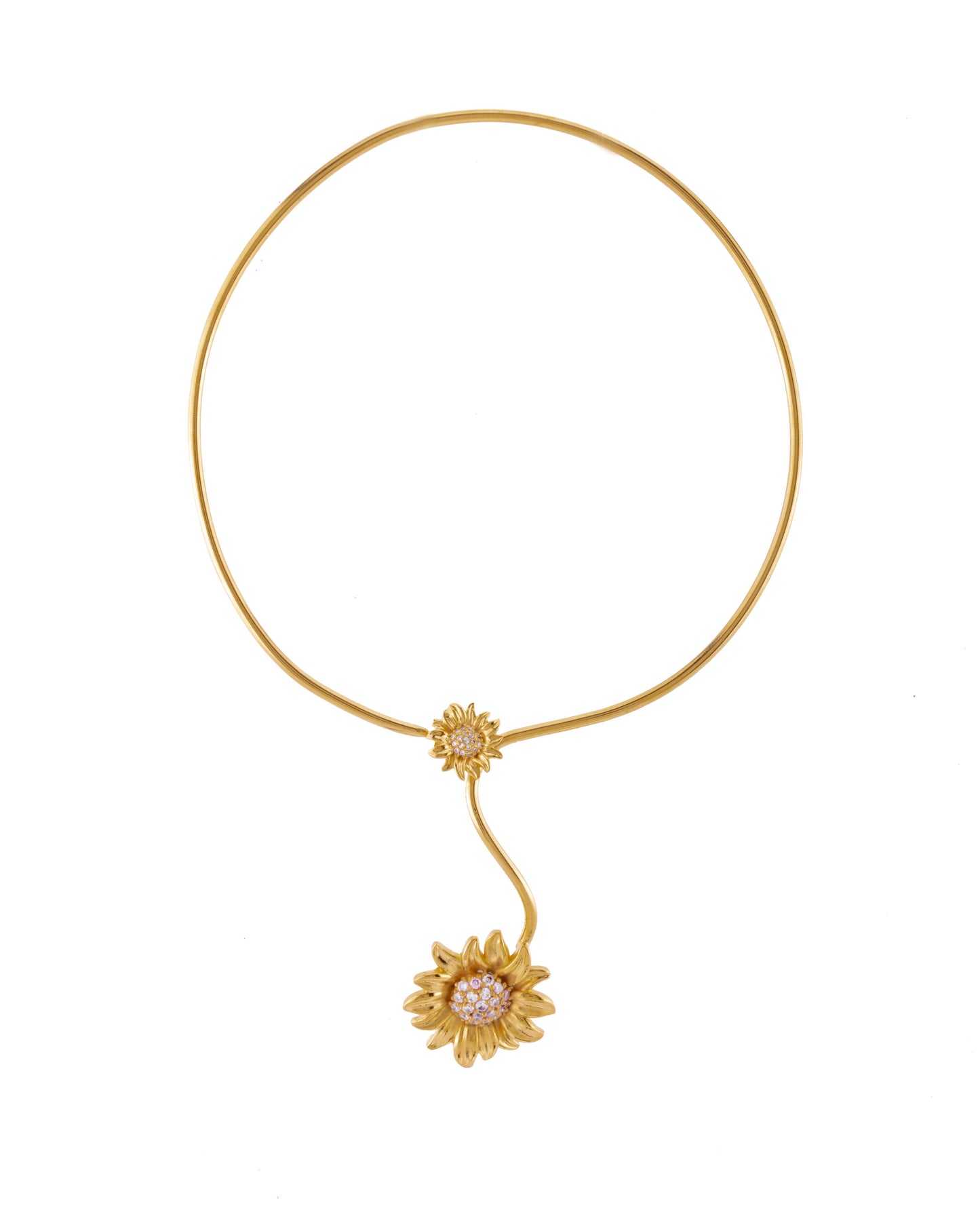 The sunflower necklace