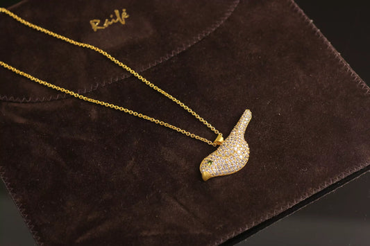 The feathered pendant