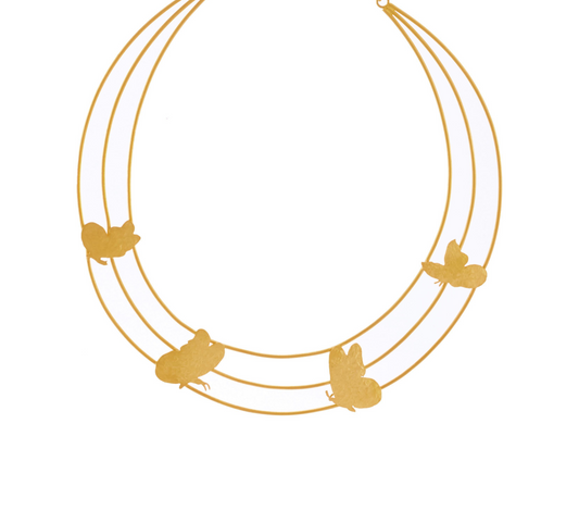 The golden butterfly necklace