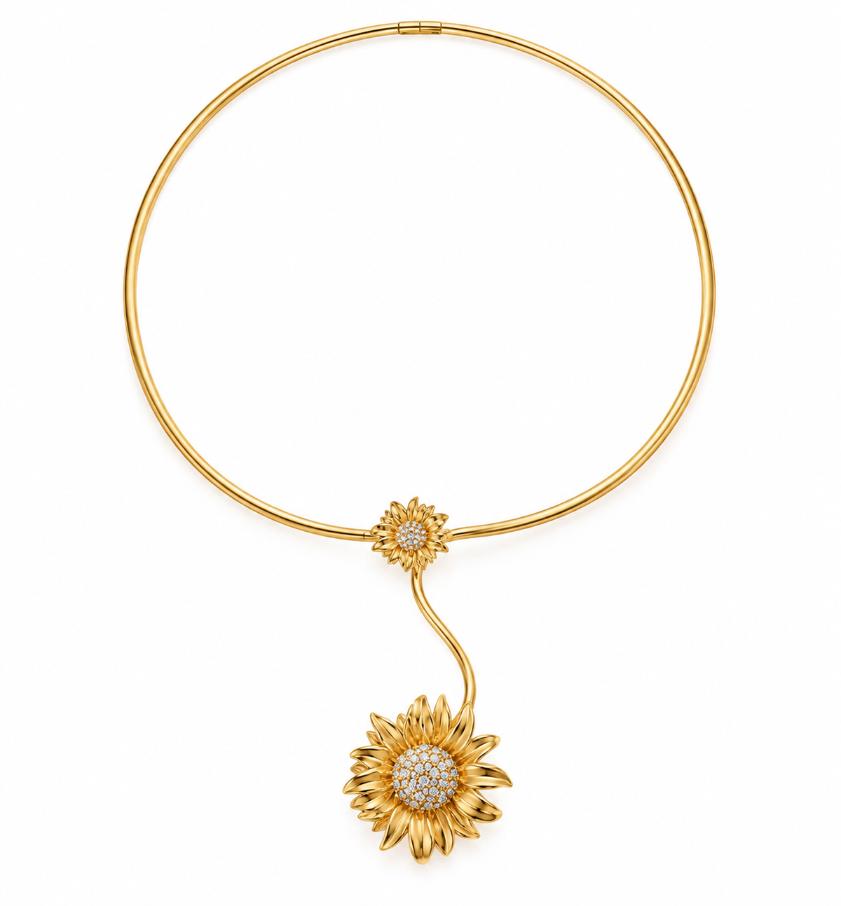 The sunflower necklace