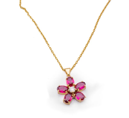 The simple flower necklace